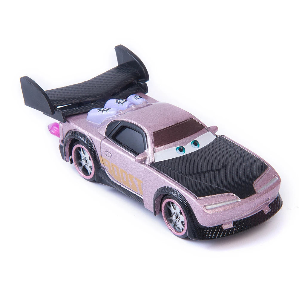 Cars Disney Pixar Cars Lightning McQueen Mater Jackson Storm The King Mater 1:55 Metal Alloy Car Toy Model Toys Children Gifts